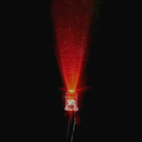 超高輝度コード付LED（赤色・5mm）